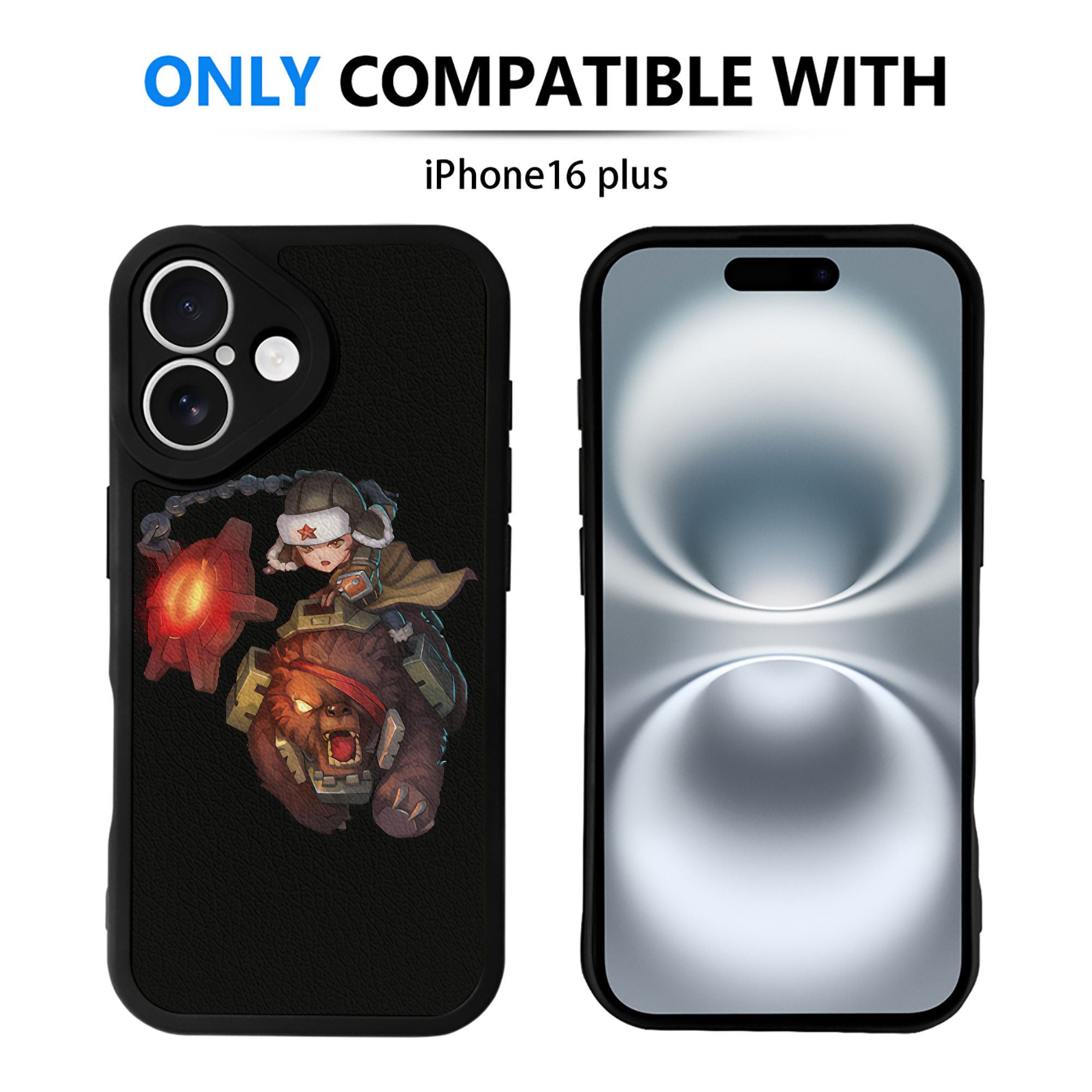 （画像用） リーグ・オブ・レジェンド League of Legends LOL 【iPhone 16シリーズ対応】シリコンスマホケース（レザー調） 材質：シリコン